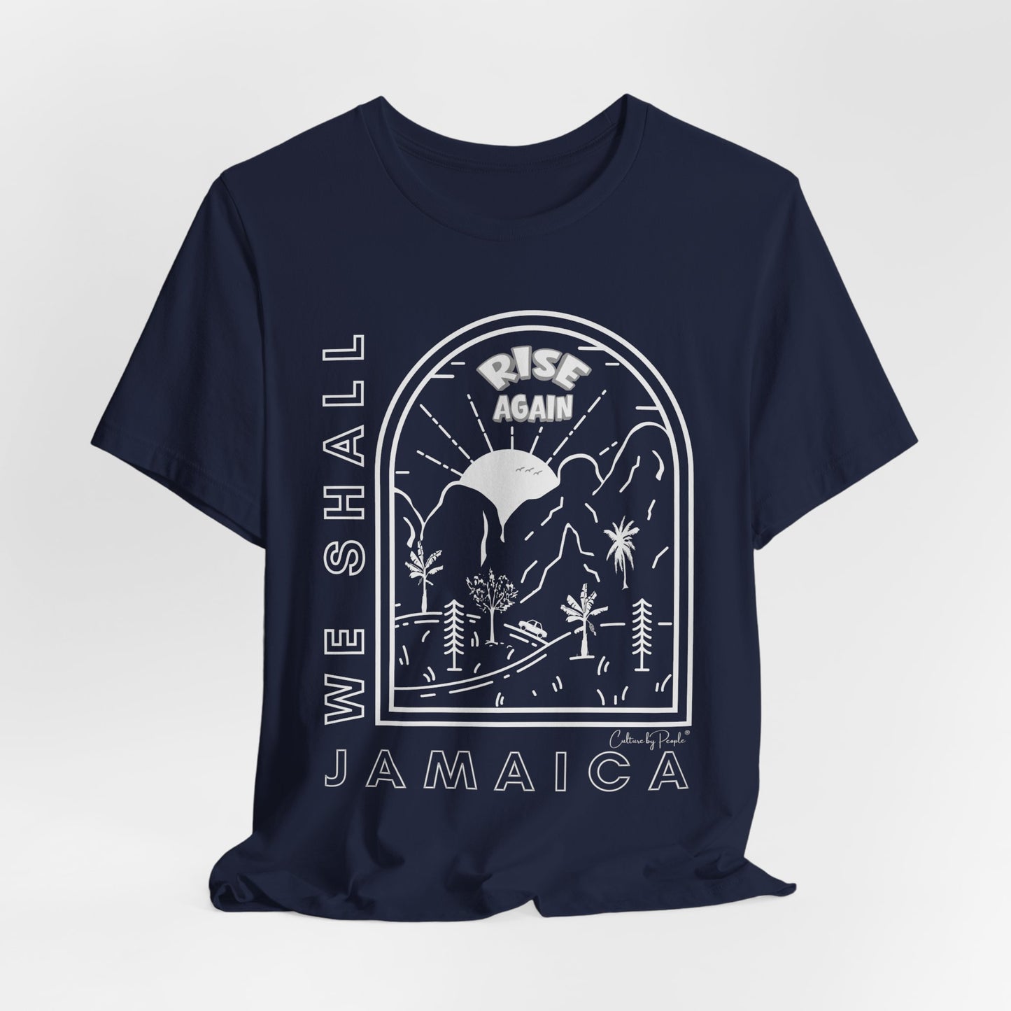 We Shall Rise Again Jamaica Dark Grey Heather — Global Fulfillment: US CA UK AU EU