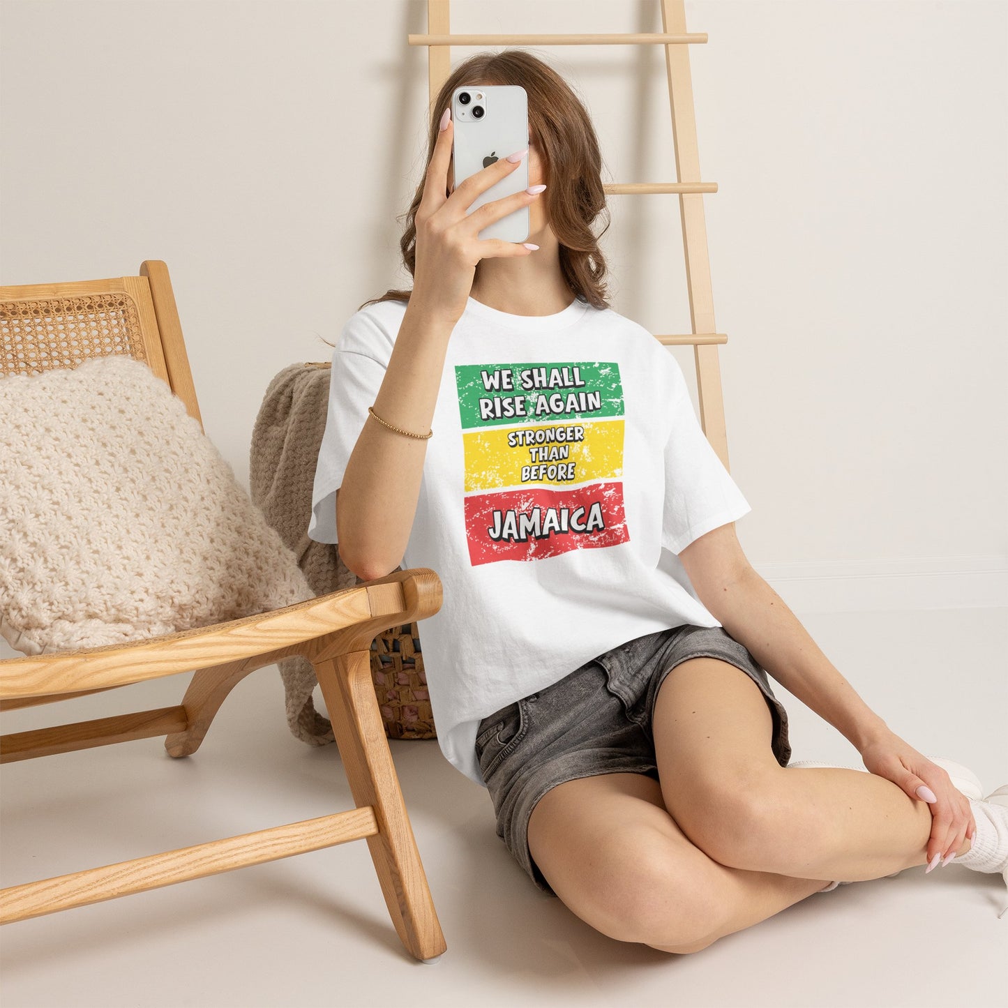 We Shall Rise Again Jamaica – Stronger Than Before White T-Shirt