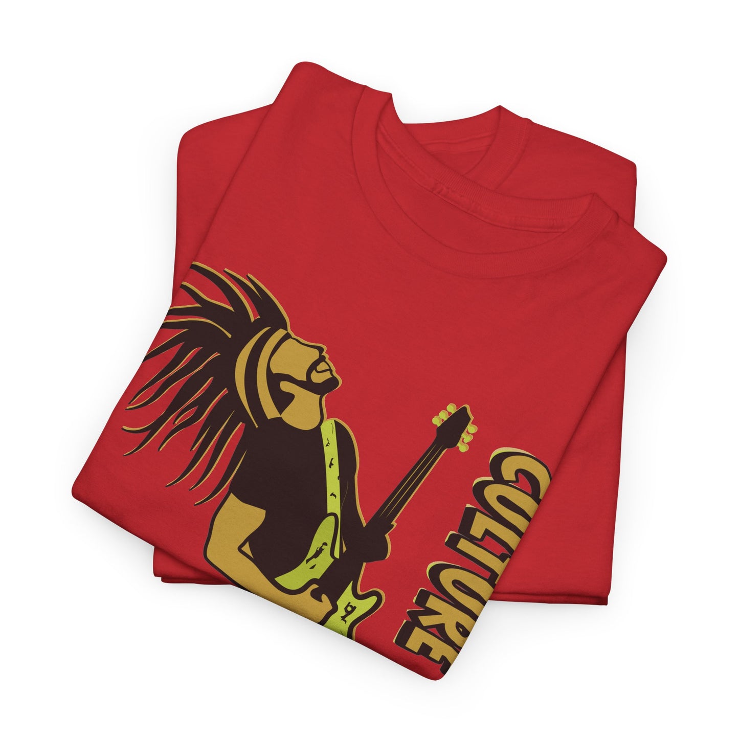 Jamaican Musician T-Shirt folded - Red