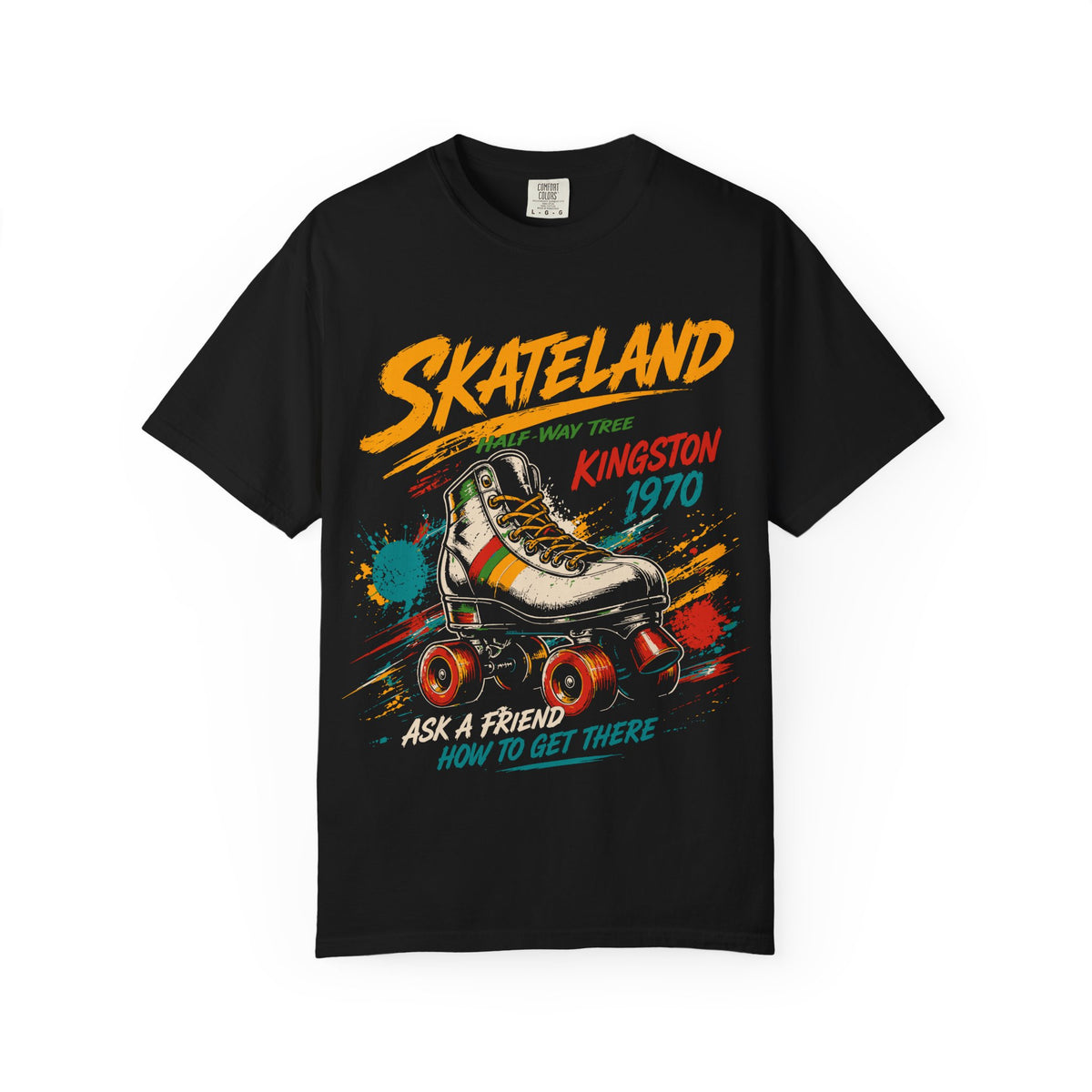 Skateland Half-Way Tree Kingston 1970 Heritage Roller Skate T-Shirt