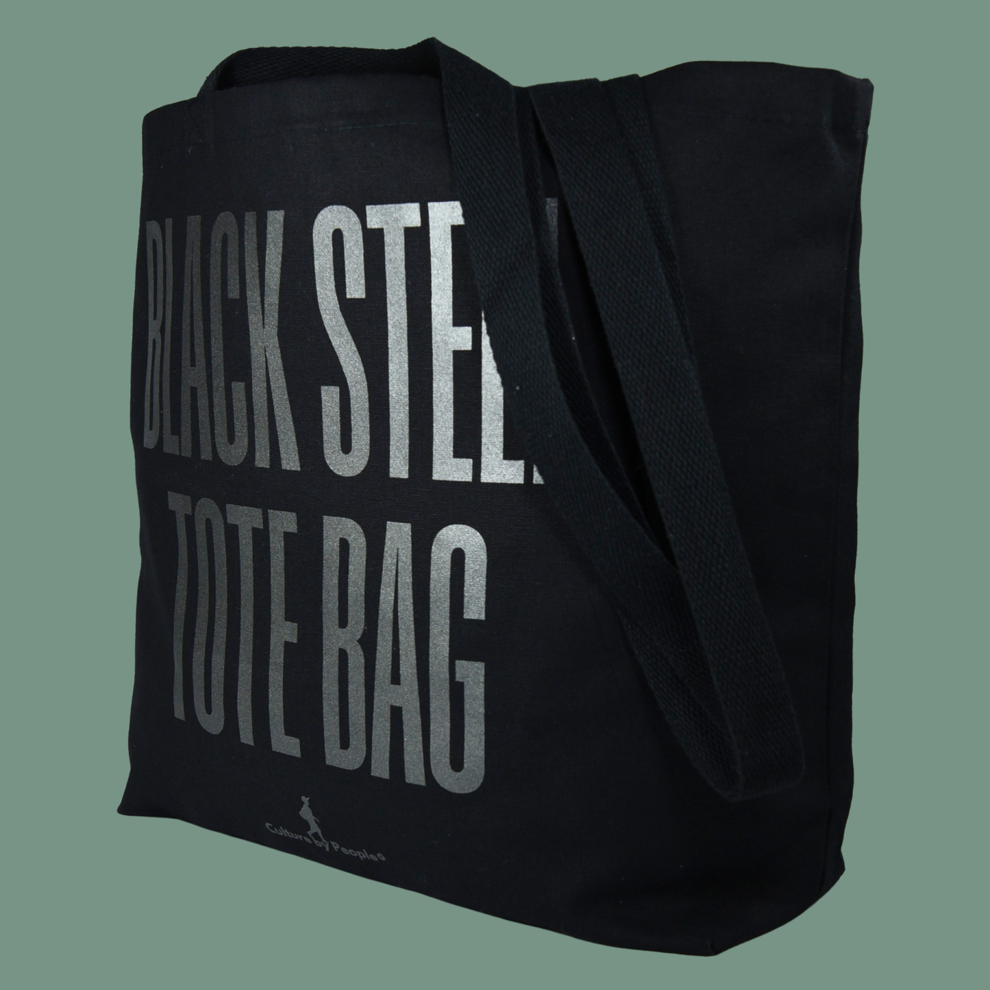 Black Steel Tote bag - From Printing Error to Fashion Statement