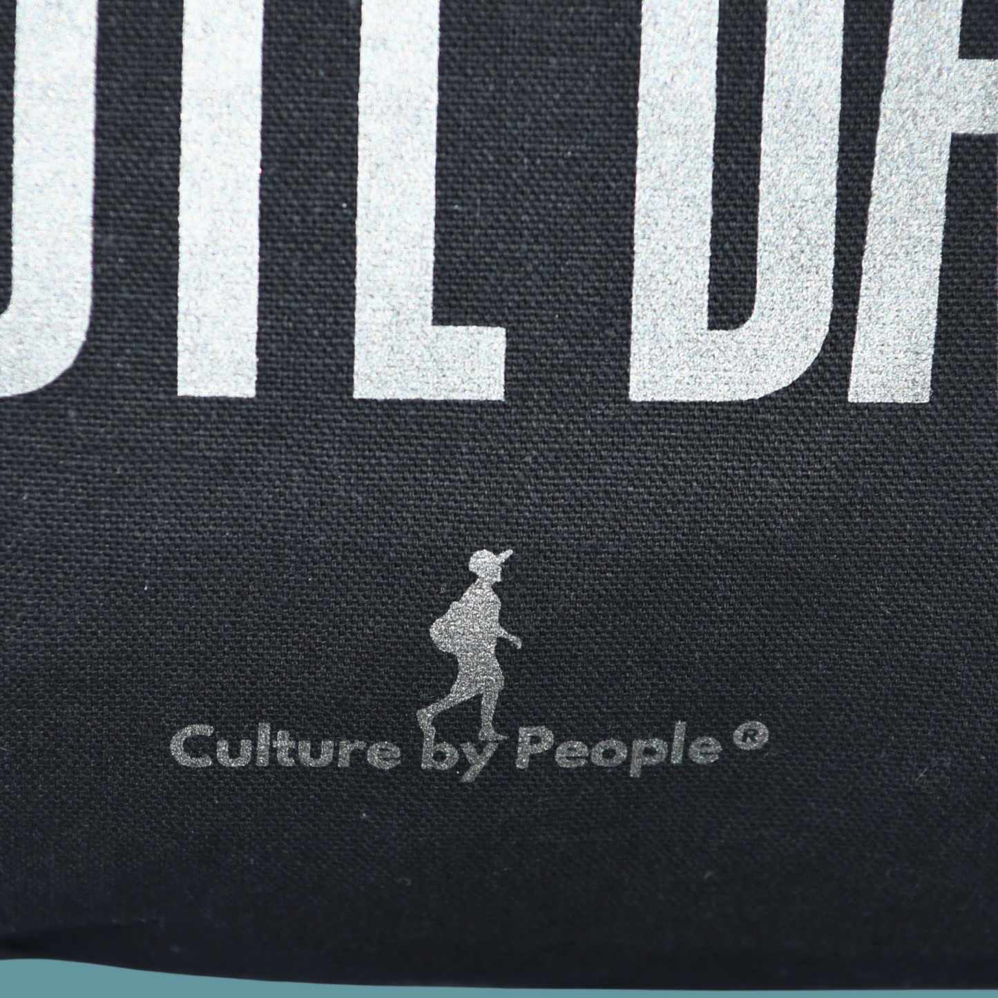 Black Steel Tote bag - From Printing Error to Fashion Statement