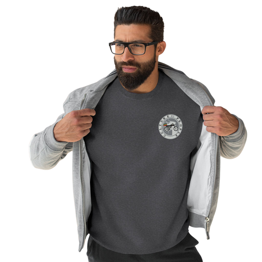 Unisex Crewneck Sweatshirt - Vintage Motorcycle Culture Design