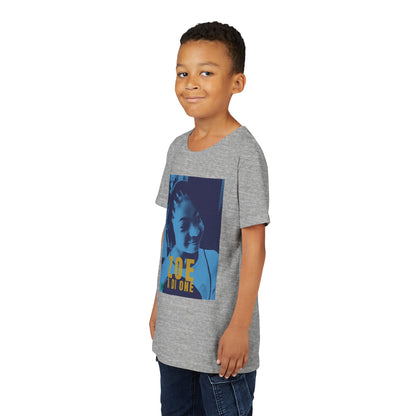 Zoe A Di One – Studio Energy Tee (Youth) | Light Sea Blue Edition
