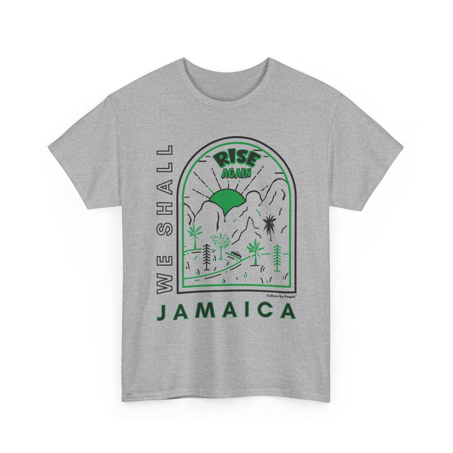 We Shall Rise Again Jamaica – Hurricane Melissa Sports Grey T-Shirt