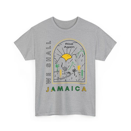 We Shall Rise Again Jamaica – Hurricane Melissa Gray T-Shirt