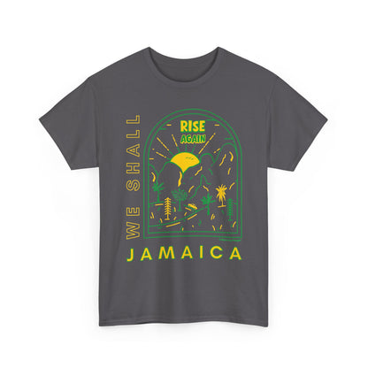 We Shall Rise Again Jamaica – Hurricane Melissa Charcoal T-Shirt