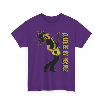 Joel Test Tee - Guitarist Rasta Tee - "Culture By People" Graphic T-Shirt