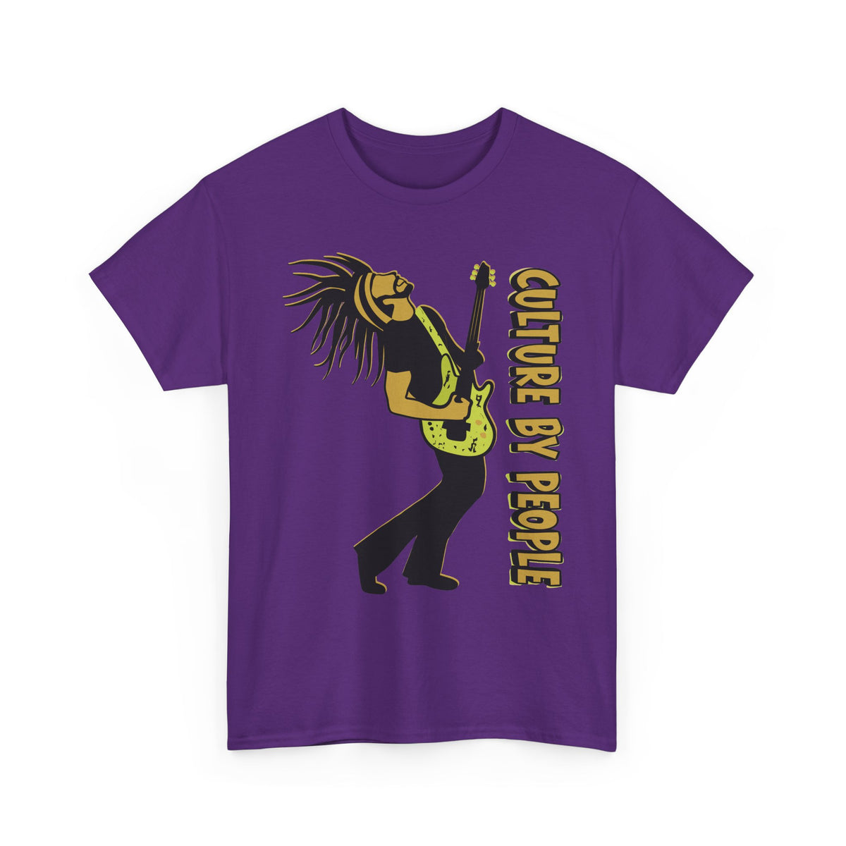 Joel Test Tee - Guitarist Rasta Tee - "Culture By People" Graphic T-Shirt