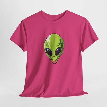 Spiky the Alien Unisex Heavy Cotton Tee - Fun Space-Themed Graphic T-Shirt