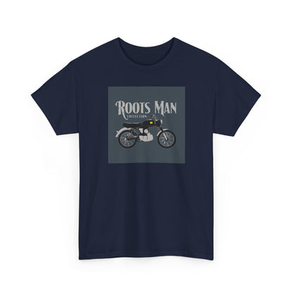 Roots Man Motorcycle Graphic T-Shirt - Front 2 - Navy