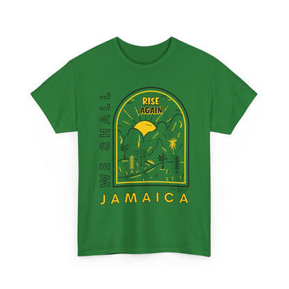 We Shall Rise Again Jamaica - Hurricane Melissa Green T-shirt