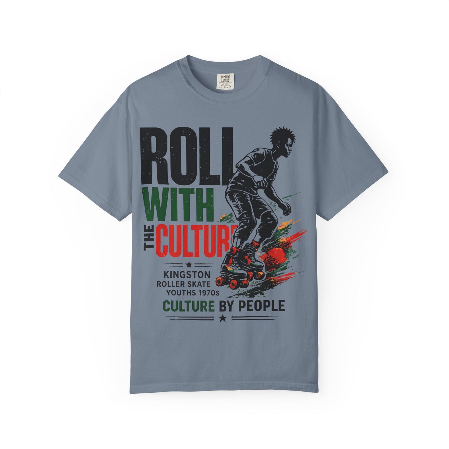 Roll With the Culture – Kingston Roller Skate Youths 1970s Garment-Dyed T-Shirt | Culture by People 2