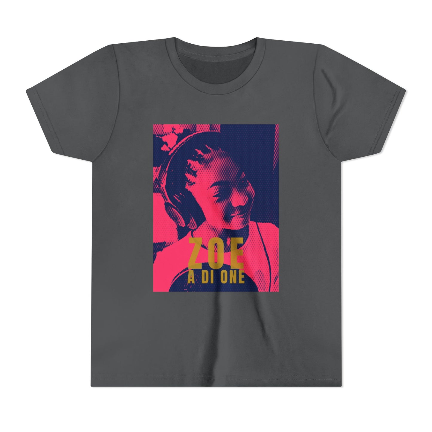 Zoe A Di One – Studio Energy Tee (Youth) | Fuchsia Pop Art Edition