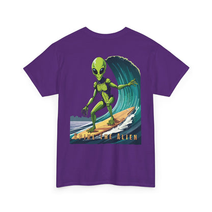 Spiky the Alien Unisex Heavy Cotton Tee - Fun Space-Themed Graphic T-Shirt