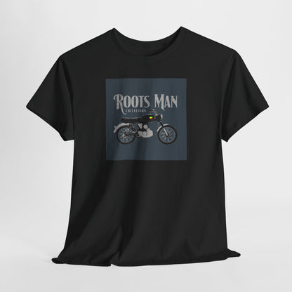 Roots Man Motorcycle Graphic T-Shirt - Hanging 1 - Black