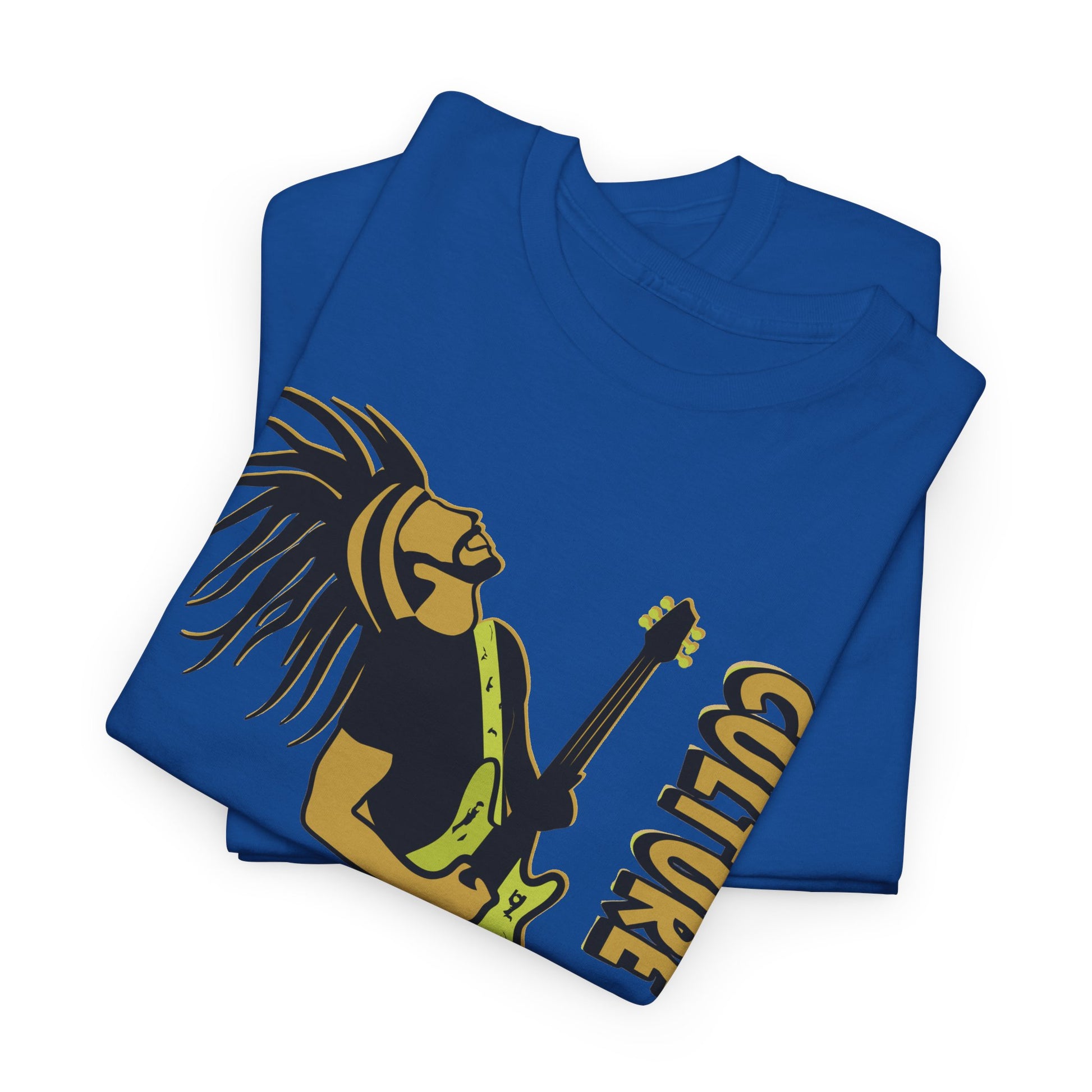 Jamaican Musician T-Shirt folded - Royal