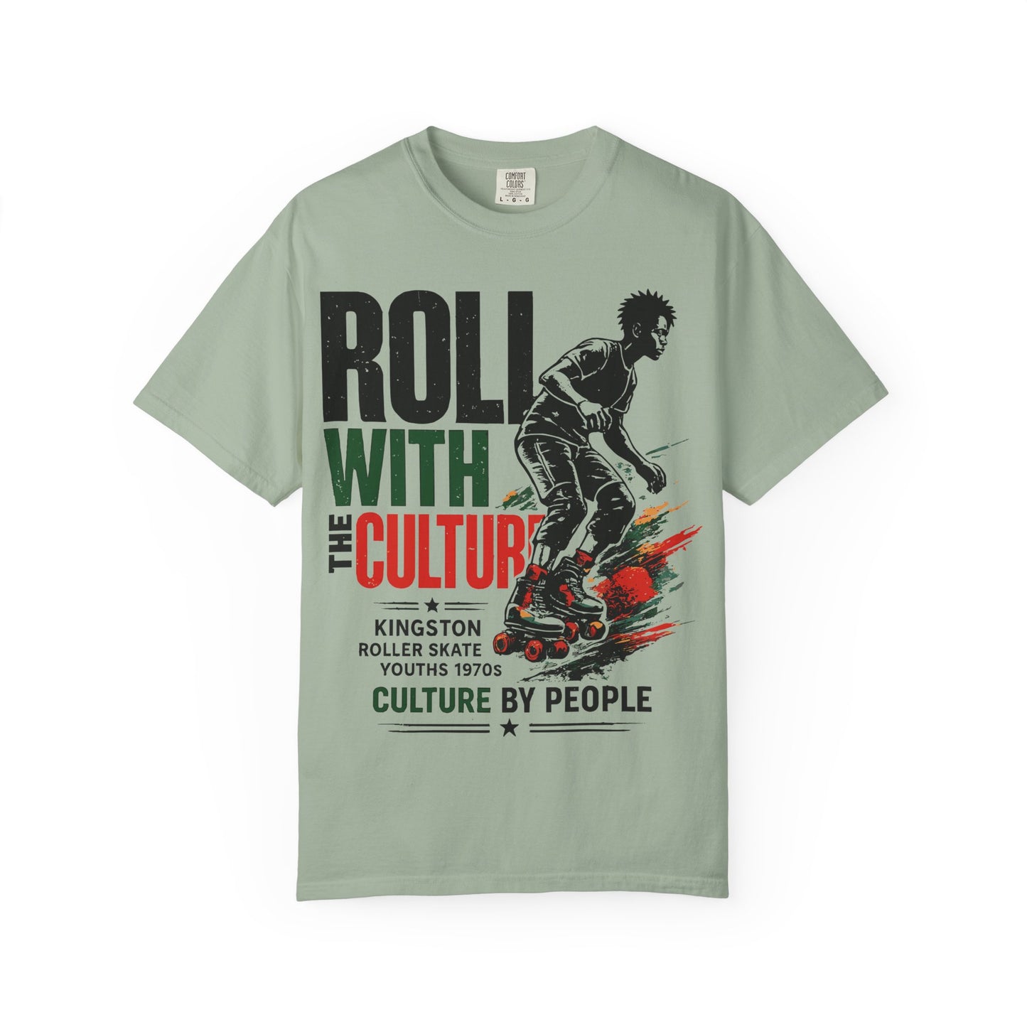 Roll With the Culture – Kingston Roller Skate Youths 1970s Garment-Dyed T-Shirt | Culture by People 2