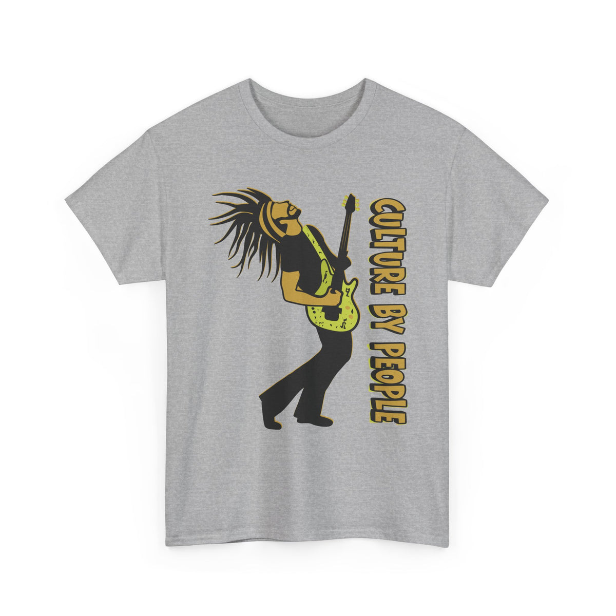 Jamaican Musician T-Shirt front - Sport gray