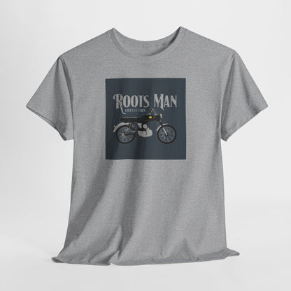 Roots Man Motorcycle Graphic T-Shirt - Hanging 1 - Sport Grey