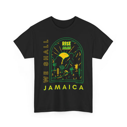 We Shall Rise Again Jamaica – Hurricane Melissa Black T-Shirt
