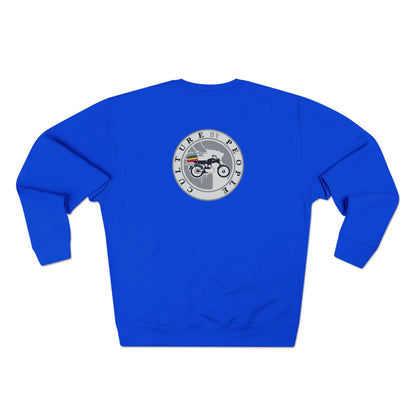 Unisex Crewneck Sweatshirt - Vintage Motorcycle Culture Design