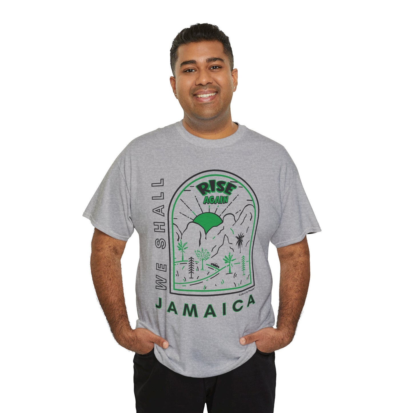 We Shall Rise Again Jamaica – Hurricane Melissa Sports Grey T-Shirt