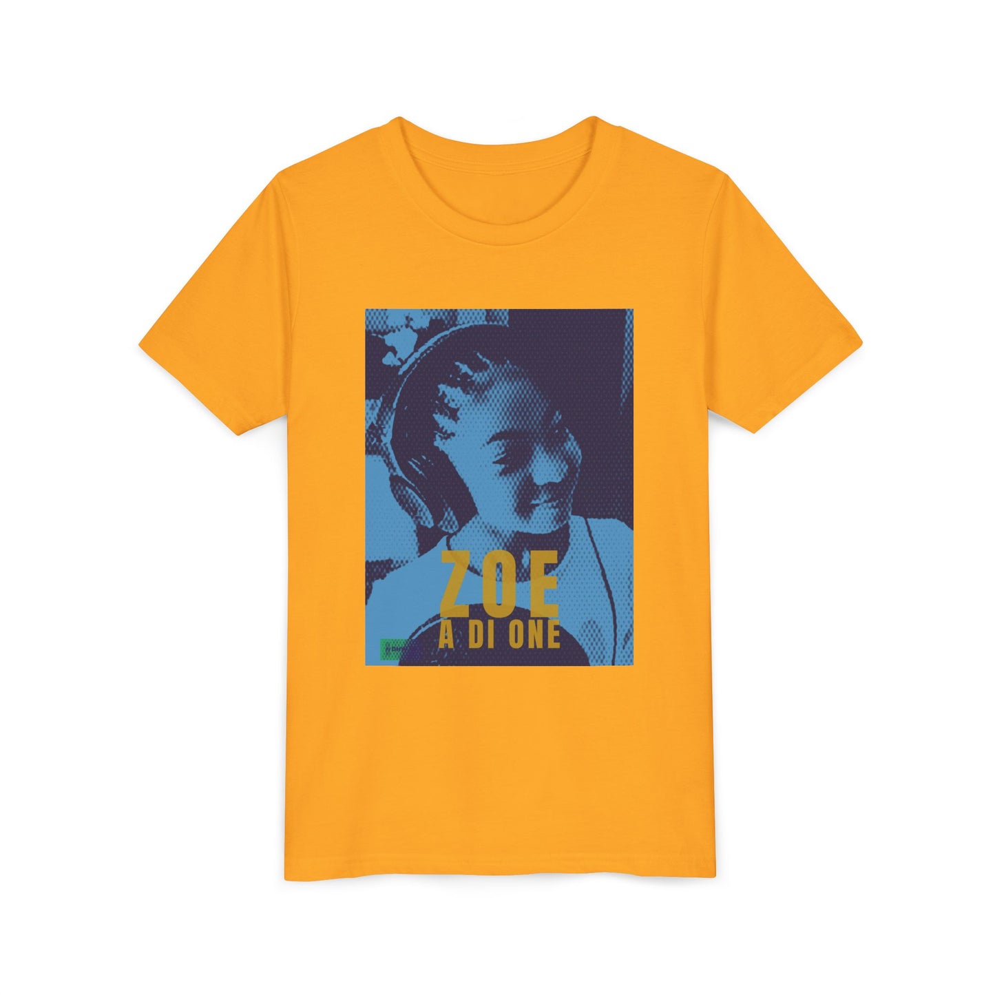 Zoe A Di One – Studio Energy Tee (Youth) | Light Sea Blue Edition