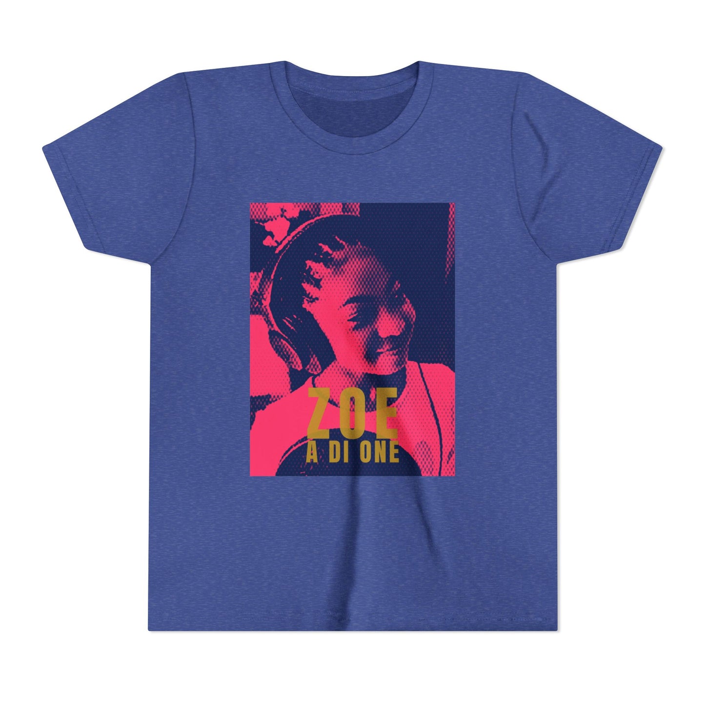 Zoe A Di One – Studio Energy Tee (Youth) | Fuchsia Pop Art Edition