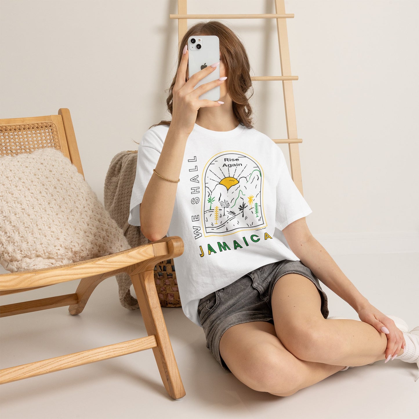 We Shall Rise Again Jamaica – Hurricane Melissa White T-Shirt – Sunrise Edition - Global Fulfillment: US CA UK AU EU