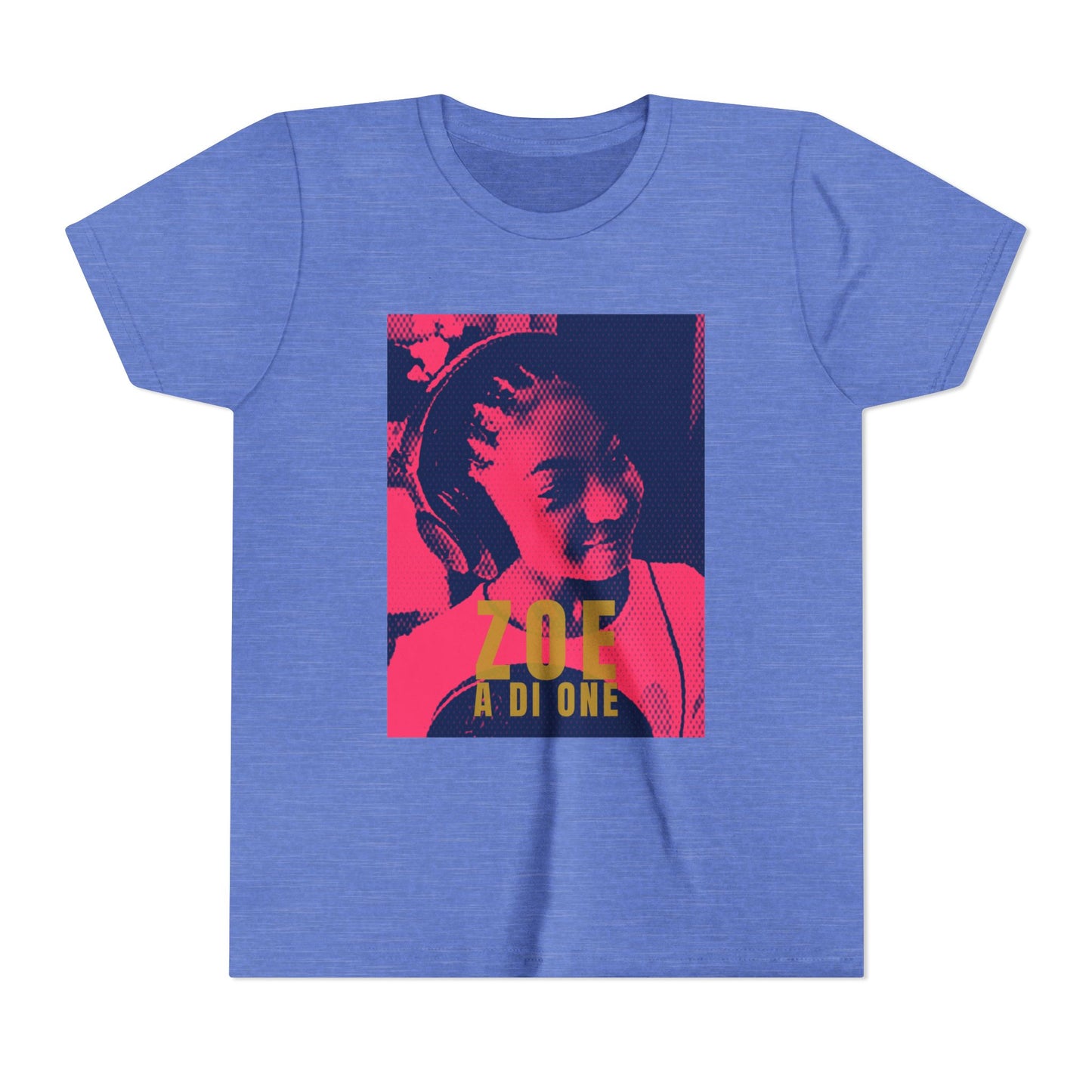 Zoe A Di One – Studio Energy Tee (Youth) | Fuchsia Pop Art Edition