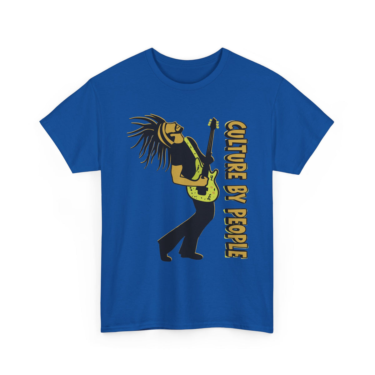 Jamaican Musician T-Shirt front view - Royal