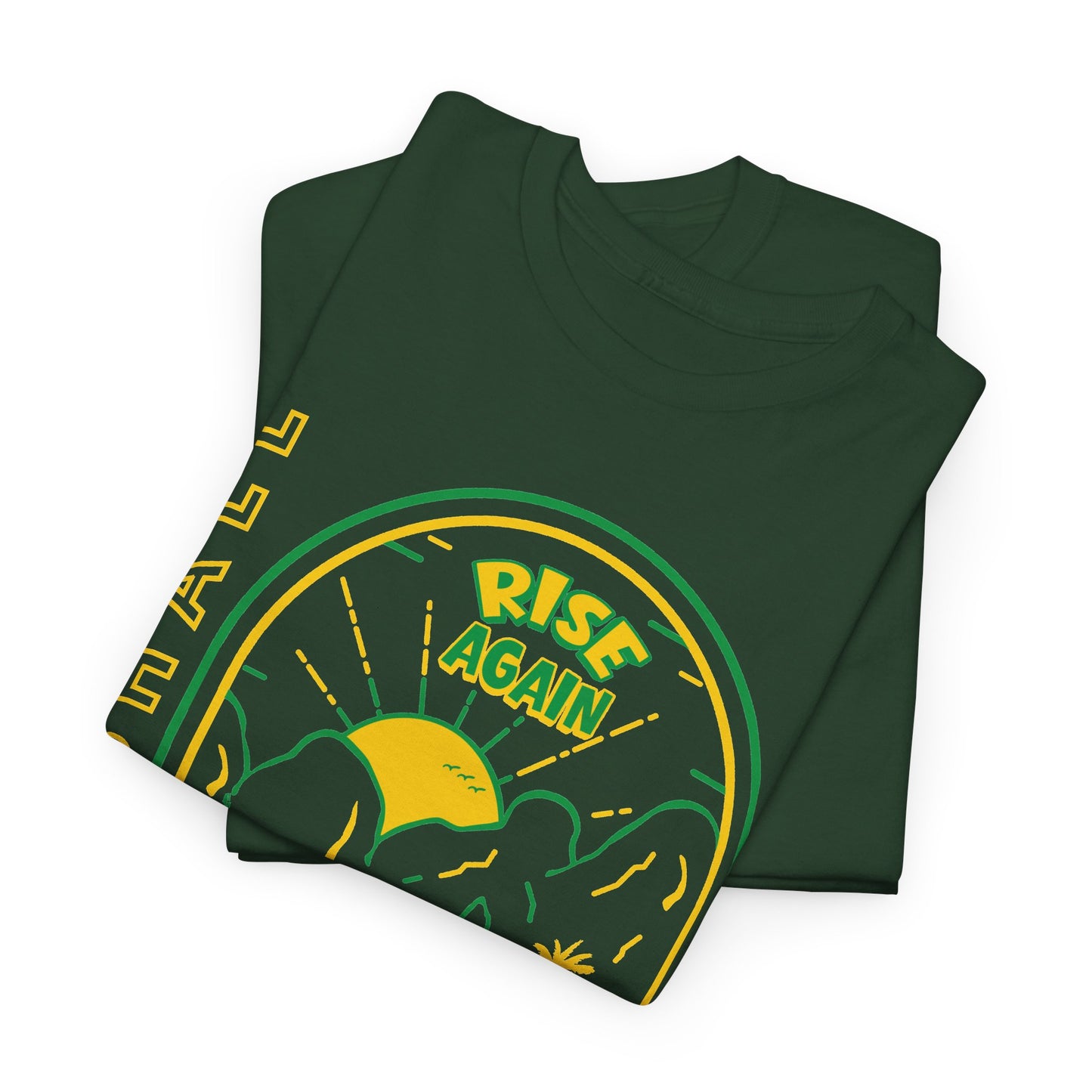 We Shall Rise Again Jamaica – Hurricane Melissa Forest Green T-Shirt