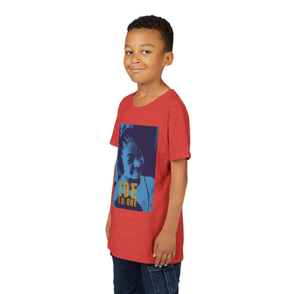 Zoe A Di One – Studio Energy Tee (Youth) | Light Sea Blue Edition