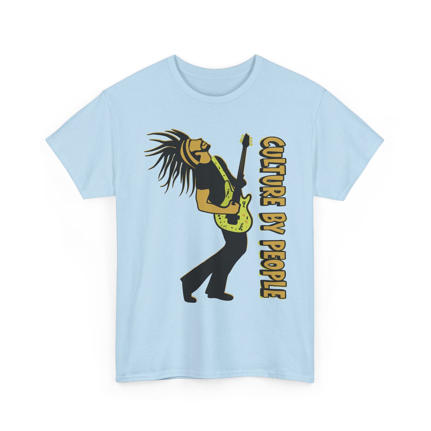 Joel Test Tee - Guitarist Rasta Tee - "Culture By People" Graphic T-Shirt