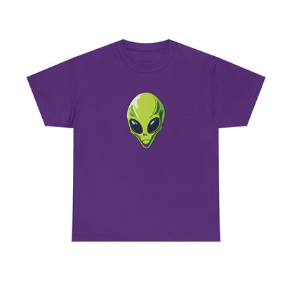 Spiky the Alien Unisex Heavy Cotton Tee - Fun Space-Themed Graphic T-Shirt