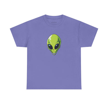 Spiky the Alien Unisex Heavy Cotton Tee - Fun Space-Themed Graphic T-Shirt