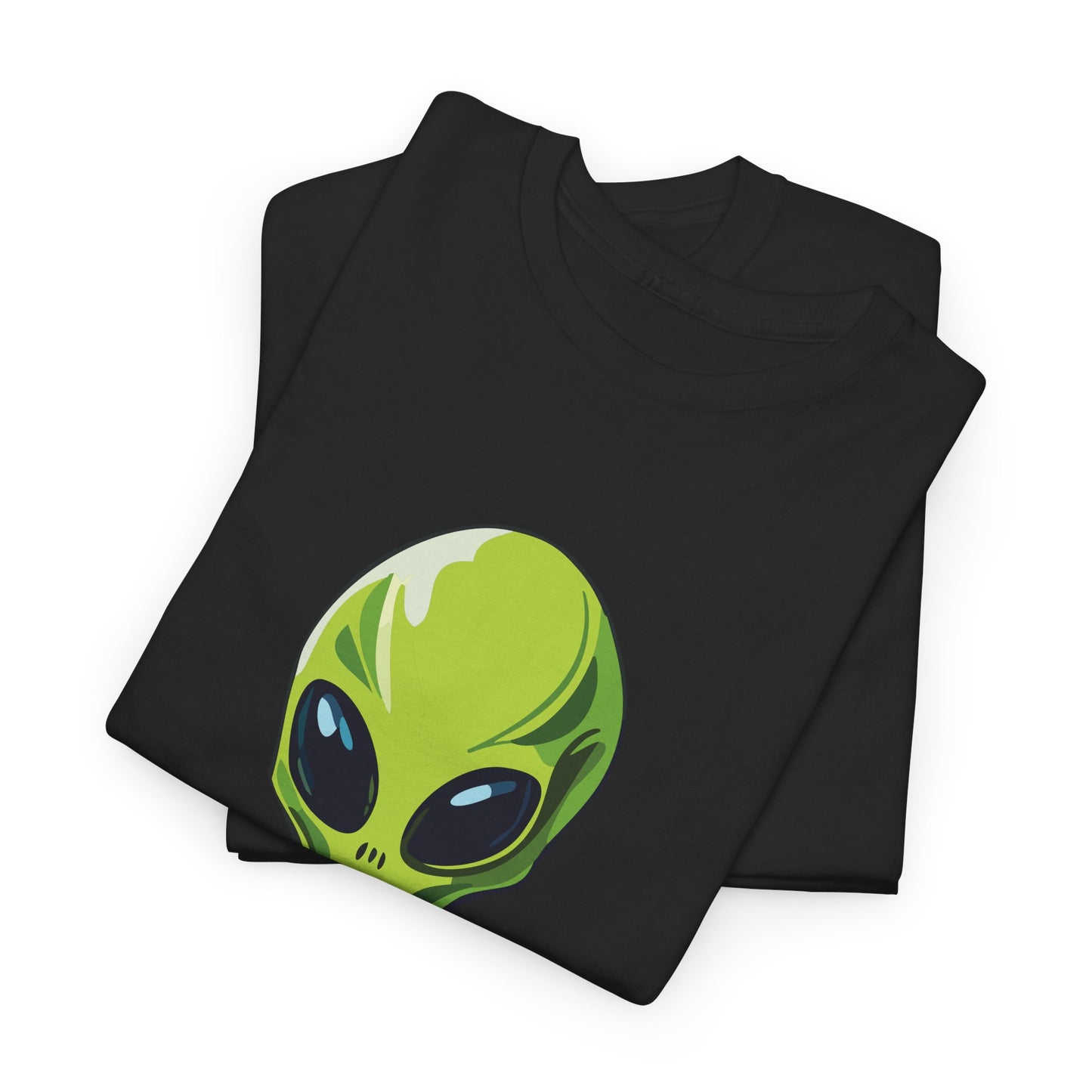 Spiky the Alien Unisex Heavy Cotton Tee - Fun Space-Themed Graphic T-Shirt