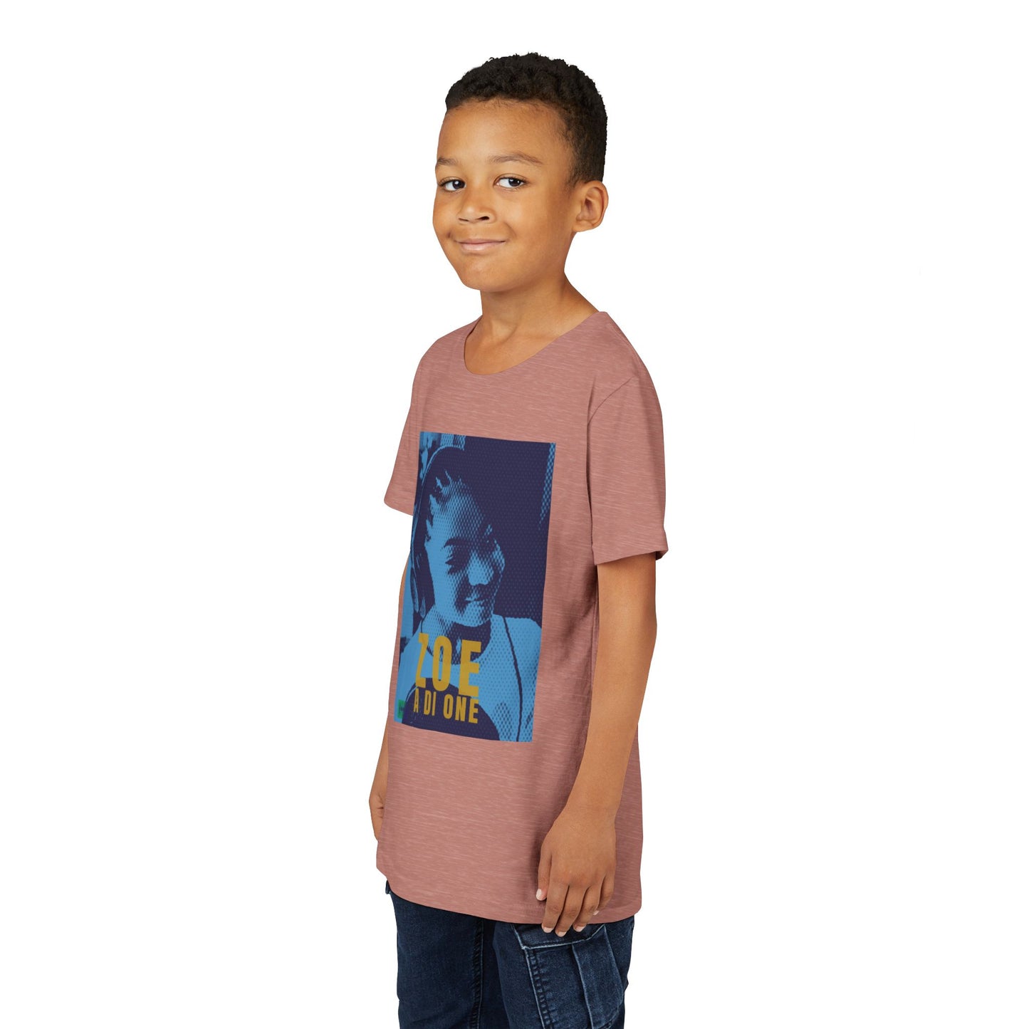Zoe A Di One – Studio Energy Tee (Youth) | Light Sea Blue Edition