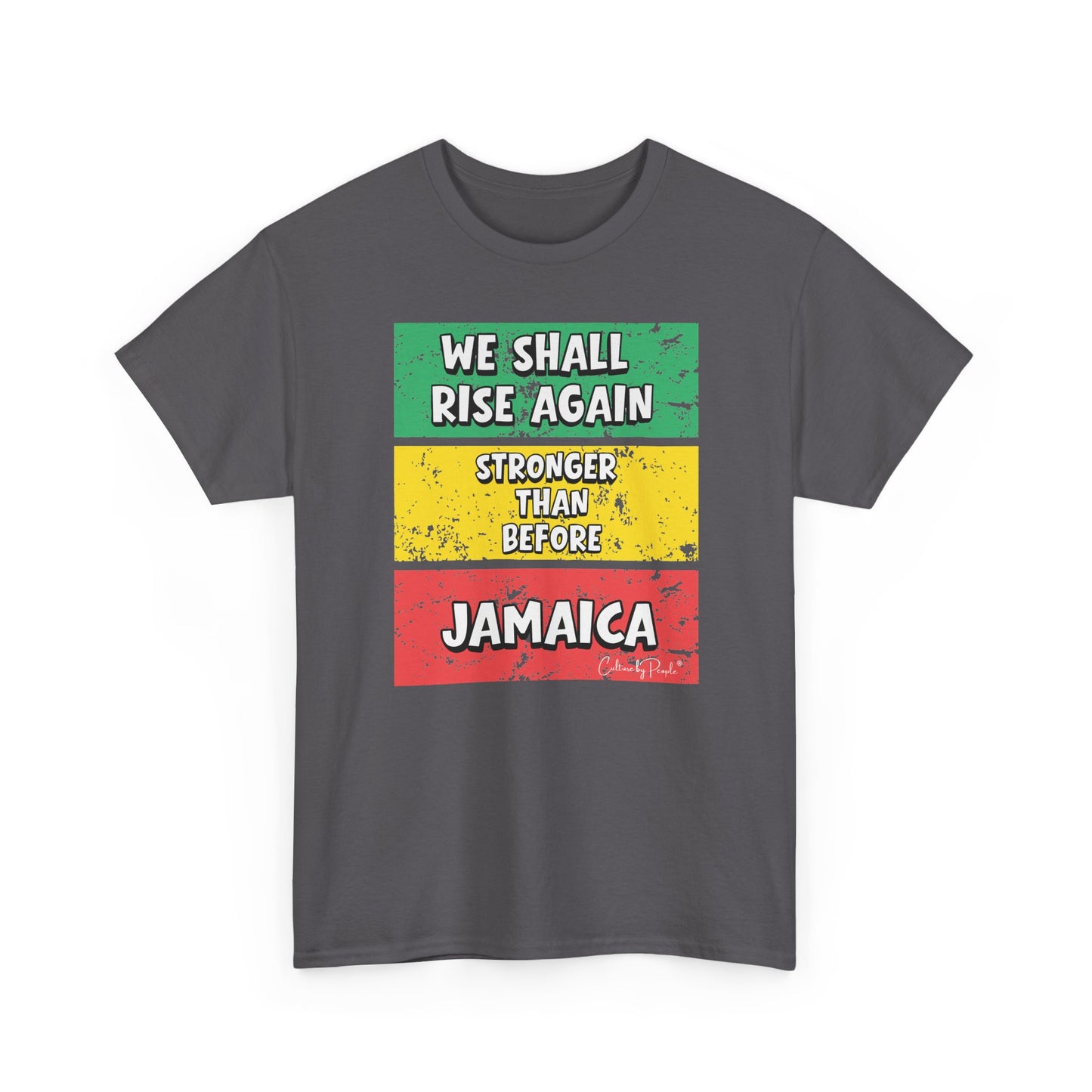 We Shall Rise Again Jamaica – Stronger Than Before Charcoal T-Shirt