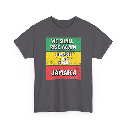 We Shall Rise Again Jamaica – Stronger Than Before Charcoal T-Shirt