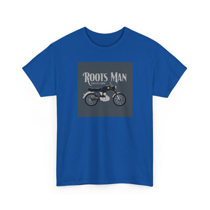 Roots Man Motorcycle Graphic T-Shirt - Front 2 - Royal