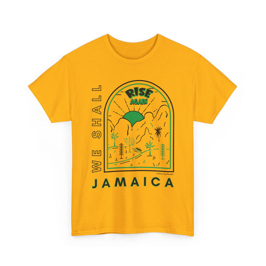 We Shall Rise Again Jamaica - Hurricane Melissa Gold T-shirt - Global Fulfillment: US CA UK AU EU