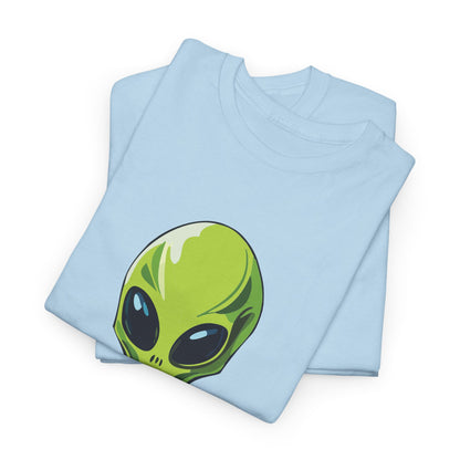 Spiky the Alien Unisex Heavy Cotton Tee - Fun Space-Themed Graphic T-Shirt