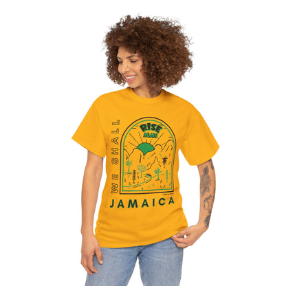 We Shall Rise Again Jamaica – Hurricane Melissa Gold T-Shirt