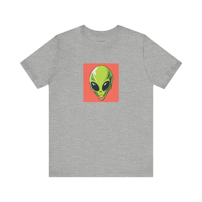 Funny Alien Surfing Unisex Short Sleeve Tee - Perfect for UFO Enthusiasts and Summer Vibes