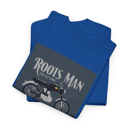 Roots Man Motorcycle Graphic T-Shirt - Folded - Royal