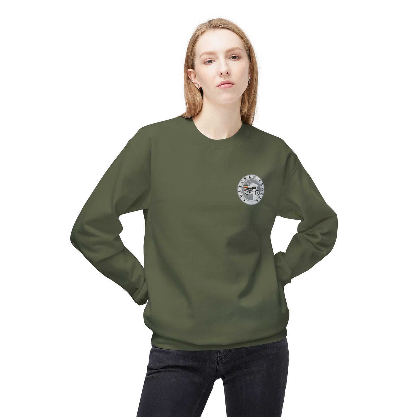 Motorcycle Culture Unisex Fleece Crewneck Sweatshirt