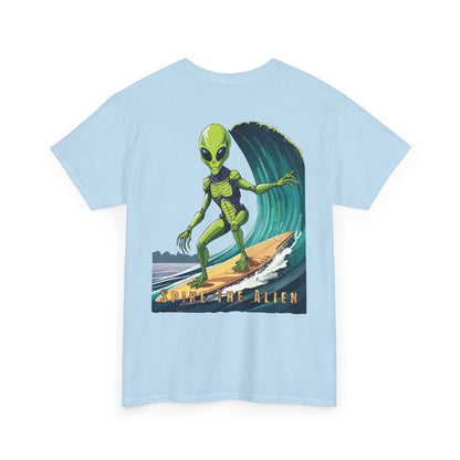 Spiky the Alien Unisex Heavy Cotton Tee - Fun Space-Themed Graphic T-Shirt