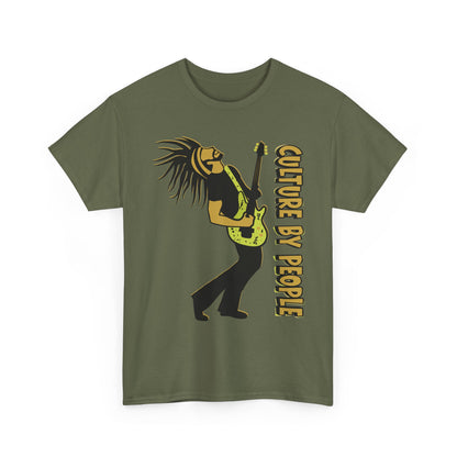 Joel Test Tee - Guitarist Rasta Tee - "Culture By People" Graphic T-Shirt